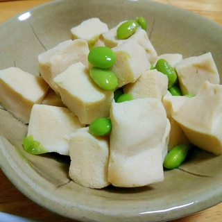 ほっこり☆高野豆腐と枝豆の煮物